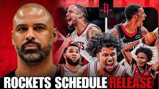 Houston Rockets Schedule Release 202425 Season Live Stream Rockets [upl. by Lilac438]