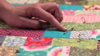 Quilty Tying a Quilt—Quilting Howto [upl. by Leasi]