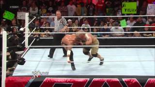 John Cena vs CM Punk  Winner faces The Rock for the WWE Title at WrestleMania Raw Feb 25 2013 [upl. by Abbe]