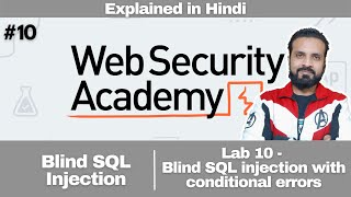 Lab 10  Blind SQL Injection With Conditional Responses  Web Security Academy [upl. by Dore]