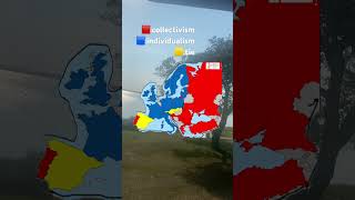 Collectivism vs individualism in Europemapping map [upl. by Ecnahoy]