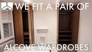 How We Installed A Pair Of Oak Veneered Alcove Wardrobes In A Single Day  Vid129 [upl. by Aneeg212]