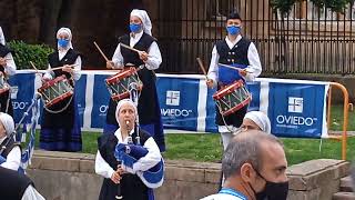 Asturias Patria Querida banda de gaitas en Oviedo  2021 [upl. by Eerrehs]