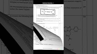 Medicinal Chemistry 1 4th Semester question paper 2021  2nd year B pharmacy Mumbai University [upl. by Trilley]