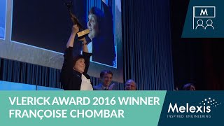 Françoise Chombar Melexis Wins Vlerick Award 2016 [upl. by Leelahk]