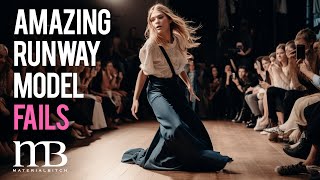 Amazing Runway Model Fails 2023  Fashion Show Mishaps amp Hilarious Tumbles [upl. by Meyer72]