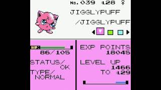 Igglybuff double evolution into Jigglypuff then Wigglytuff  Pokémon Crystal [upl. by Lippold]