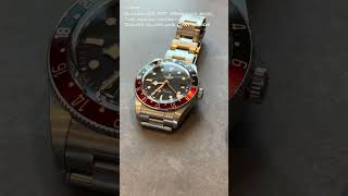 Tudor blackbay58 GMT Cokeblack bay 58 gmts GMT hands are magnified by the dome glass and shine [upl. by Sucam]