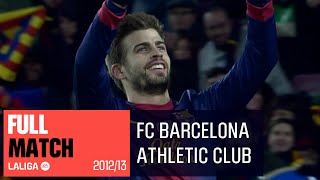 FC Barcelona  Athletic Club 51 20122013 PARTIDO COMPLETO [upl. by Rudolf]