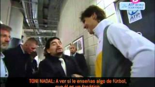 Rafa Nadal y Diego Armando Maradona [upl. by Nnazil]