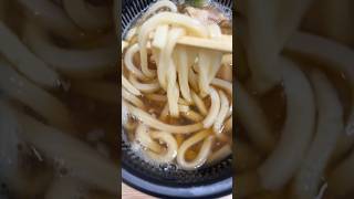 【食動画964】セブンイレブンの豚肉ねぎうどん [upl. by Asor607]