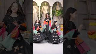 Embroidered Multi Sequins Lehenga Choli  SHENDI  ShendiVol2 blacklehenga [upl. by Eilrebmik]