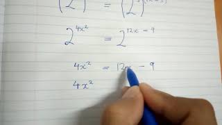 KCSE 1996  INDICES WITH QUADRATIC EQUATIONS [upl. by Hpeosj507]