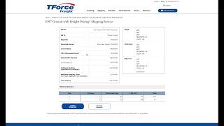 UPS Ground with Freight Pricing on TForceFreightcom [upl. by Euginomod]