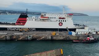 Sailing on Isle of Man Steam Packet Co Manxman HeyshamDouglas 24102024 [upl. by Cookie]