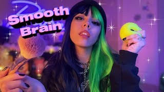 ASMR Giving You Smooth Brain 🫠🧠 mic brushing fluffy scratching sensory ball etc [upl. by Wilde223]