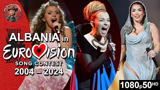 Albania 🇦🇱 in Eurovision Song Contest 20042024 [upl. by Lenra]