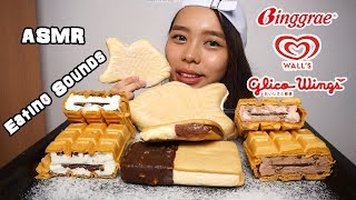 ASMR Ice Cream Sandwiches  Soft Crunchy Eating Sounds  No Talking [upl. by Frayda42]