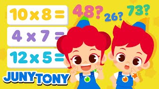 Times Tables Game Song  Learn Times Tables  Multiplication Songs for Kids  JunyTony [upl. by Georgeanne]