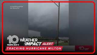 Tornados water spouts popping up across Florida ahead of Hurricane Milton [upl. by Azrim370]