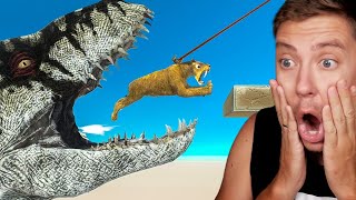 Reacting To ANIMALS vs GIANT TREX [upl. by Tatman]