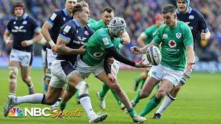 2023 Six Nations Rugby highlights Ireland sinks Scotland  NBC Sports [upl. by Iden]