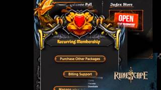 RuneScape Managing a Membership Subscription Info amp Help [upl. by Chellman]