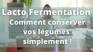 🍅 LACTO FERMENTATION  Comment CONSERVER vos LÉGUMES simplement  Alimentation saine – Bio 🥦 [upl. by Ralph]