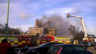 Saxmundham train station fire [upl. by Chasse]