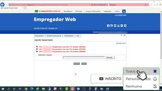 EMPREGADOR WEB  DOCUMENTOS DE CADASTRO DE EMPREGADOS  CONSULTA CEP CORREIOS [upl. by Endys]