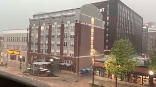 INSANE SIREN AMBIENCE  IOWA CITY IA SEVERE THUNDERSTORM WARNING  WHELEN AND ASC HARMONY AND ECHO [upl. by Janaye]