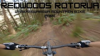 Whakarewarewa Mountain Bike Park Redwoods 4K POV [upl. by Kubetz609]