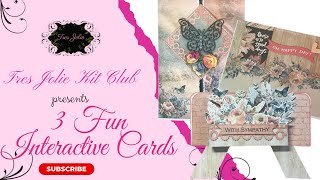 3 Fun Interactive Cards for Tres Jolie [upl. by Eiryk]