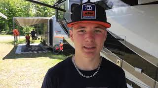 Sebastien Racine Talks about 2021 Motocross Deschambault [upl. by Aleihs]