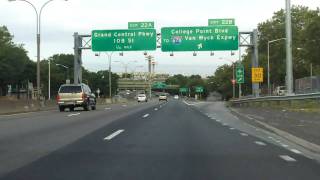 Long Island Expressway Interstate 495 Exits 32 to 22 westbound [upl. by Leber]