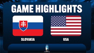 Slovakia vs USA  2019 IIHF Ice Hockey U18 World Championship [upl. by Philana]