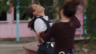 NCIS New Orleans 4x03  NCIS Agent Tammy Gregorio vs FBI Agent Sarah Barns Fight Scene [upl. by Enobe]