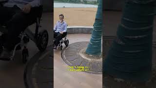 Popular auto folding electric wheelchair for elderly wheelchair electric wheelchair electric [upl. by Artenehs193]