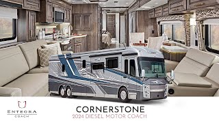 2024 Cornerstone Walkthrough  Class A Luxury Diesel Motorhome  Entegra Coach [upl. by Arica]