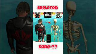 Skeleton code 🤑🤑indianbikedriving3d shorts [upl. by Kirimia]