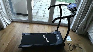 Unboxing and setup of a Finether Electric Folding Motorized Treadmill [upl. by Orsa]