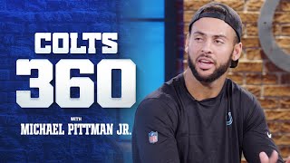 Michael Pittman Jr on Becoming a Captain  Colts 360  Week 1 2024 [upl. by Ardnasirk]