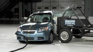 2007 Chevrolet Aveo side IIHS crash test [upl. by Casimire542]