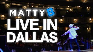 MattyBRaps LIVE in Dallas TX Concert Footage [upl. by Zsuedat266]