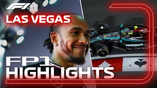 FP1 Highlights  2024 Las Vegas Grand Prix [upl. by Ymmot]