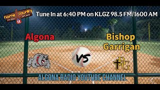 Algona vs Bishop Garrigan High School Baseball [upl. by Torrence363]