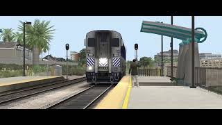 Surfliner Cab Car 6900 Gives a Shave and a Haircut at Carlsbad poinsettia My First TSC video [upl. by Rahs]