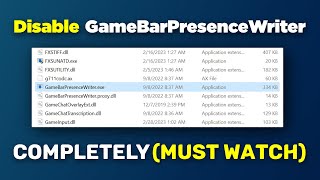 How to Disable GameBarPresenceWriter Completely MUST WATCH [upl. by Watanabe]