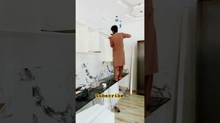 Kitchen cabinets installation process viralshorts trendingshorts trendingshorts ytshorts [upl. by Aehc461]