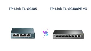 TPLink Switches TLSG105 vs TLSG108PE V3 Comparison [upl. by Nadya]